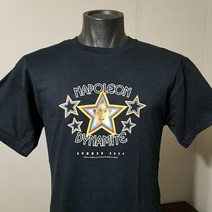 Vtg 2004 Napoleon Dynamite Promo T Shirt M NOS Unworn Movie Promo Only Deadstock